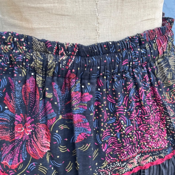 Vintage Tiered Skirt Maximalist Avant garde Cottagecore womens small - Picture 10 of 12